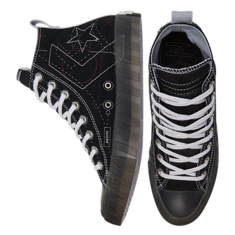 Converse Comfortable Versatile High Top Espadrilles Unisex Black