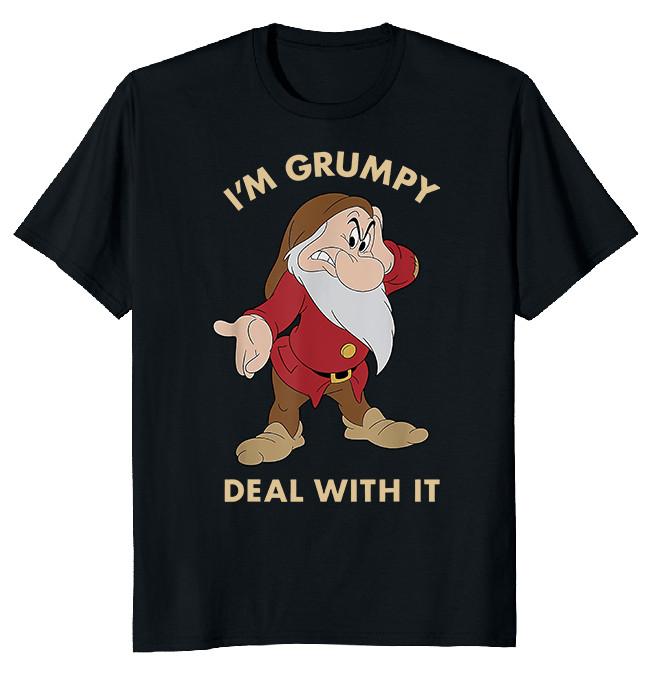 NEW LIMITED I m Grumpy Deal With It Novelty Heavy Cotton Tee XL
