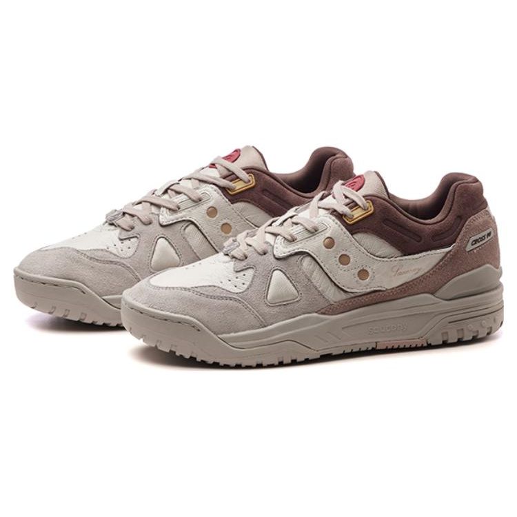 SAUCONY Cross 90 Retro Slip Resistant Durable Low Top Sneakers Unisex Sneakers Brown S79035-13(S-BOX)