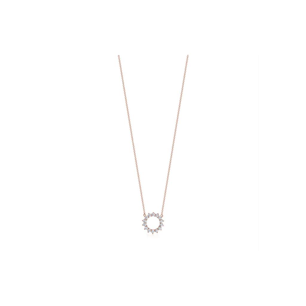 TIFFANY & CO . Necklaces Women's Rose Gold GRP11471