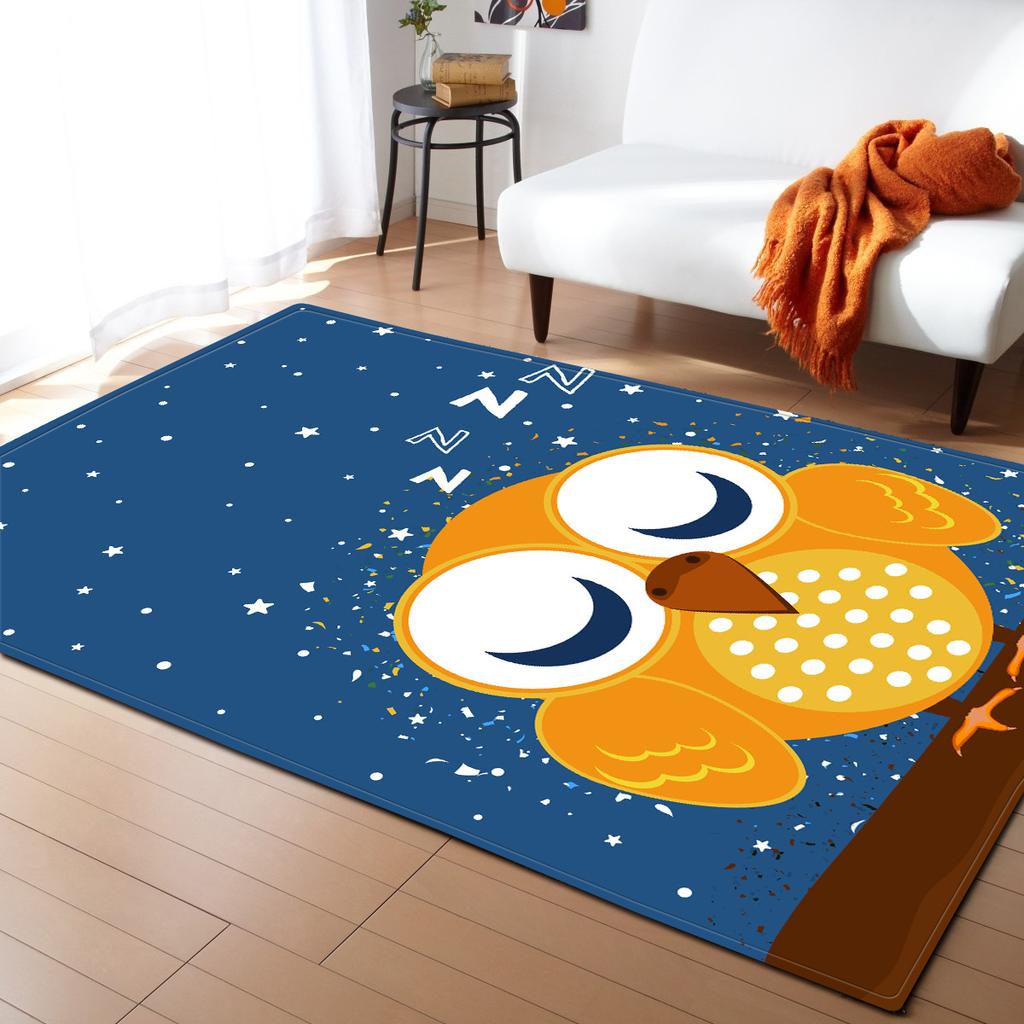 Small Fresh Creative Illustration Simple Living Room Floor Mat Bedroom Carpet Pattern
