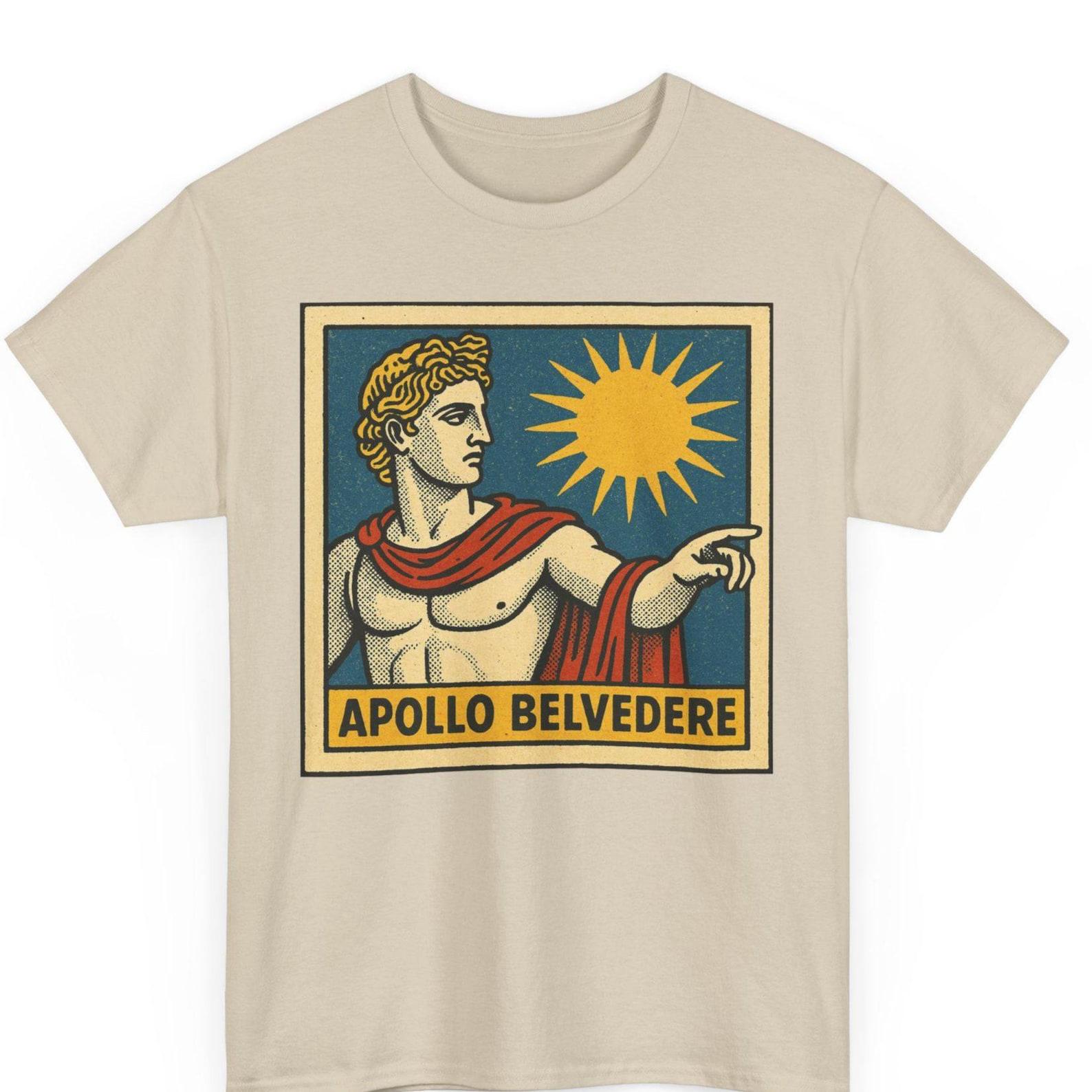 Apollo Belvedere Comic T-Shirt: Retro Vintage Art Graphic Tee S