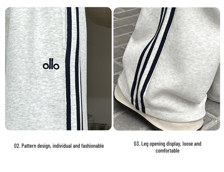 Pantaloni de trening casual cu picior larg pentru fete, stil coreean, pentru primăvară și toamnă