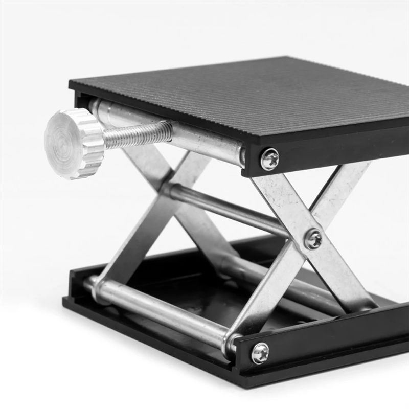 A84E-Adjustment Laser Level Lifting Platform Bracket Baseleveling Machine Lift Stand Scissor Lift Table