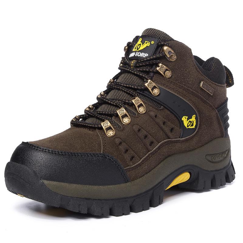High-top shoes sports and leisure shoes waterproof, non-slip and wear-resistant outdoor mountaineering shoes travel shoes large size shoes