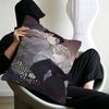 Korean Manhua Roses And Champagne Pillowcase Toon Gift Cushion Cover Bedroom Home Sofa Chair Seat Decor Pillow Case