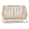 [monomark] Wedding Bag, Clutch Bag, Party Bag, Luxurious Formal Bag, 3-Way, with Two Chains (Champagne Gold)
