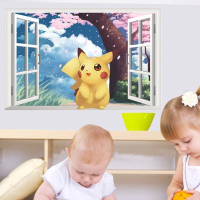 3D Wall Sticker for Kids Rooms Home Decor Cartoon Diy Posters Removable Decal