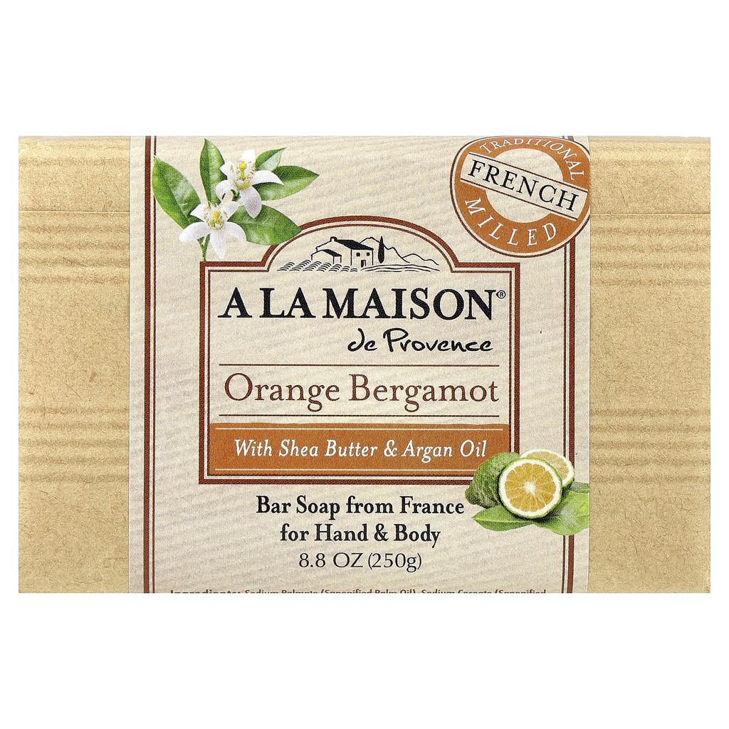 A La Maison de Provence, Hand and Body Solid Soap, Orange Bergamot, 250g (8.8oz)