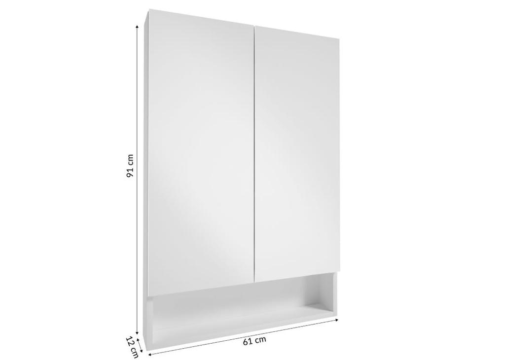 Wall-Mounted Bathroom Cabinet with Mirror Lupo