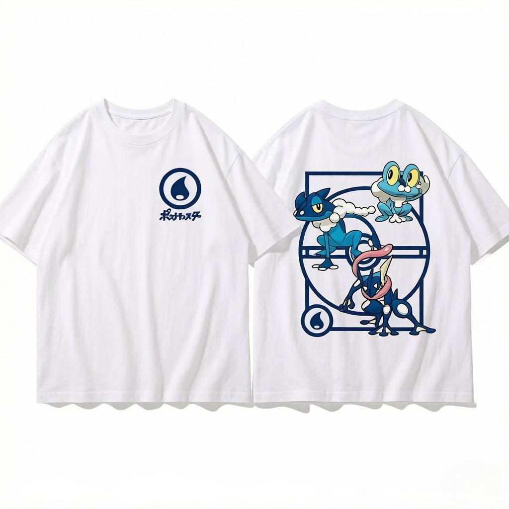 Pokémon Pichu Evolution Printed Pure Cotton Tshirt for Unisex and Women SpringSummer New Collection Fashion Short Sleeved Shirt
