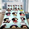 Cartoon Duvet Cover Pillowcase Bedding Set Adult Boy M-Mafalda Girl Bedroom Decoration Children Gift Single Double Large Size