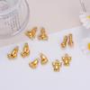 6Pcs Stainless Steel Mini Foot Angle Microphone Bear Butterfly Charms for DIY Pendant Necklace Earrings Jewelry Accessories