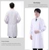 Unisex Short & Long Sleeve White Lab Coat for Medical Professionals and Students – Ideal for Autumn and Winter