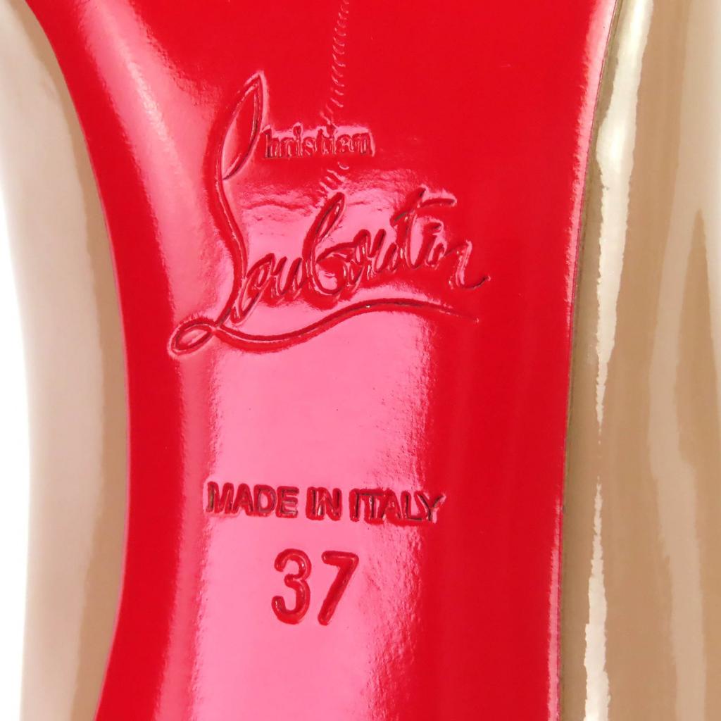 Pristine Christian Louboutin Pumps Pigalle Pointed Toe Patent Leather 37 1100382 Used