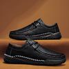 High Quality Handmade Leather Shoes for Men Soft Flat Lace-up Casual Leather Comfortable Designer Loafers Mens Zapatillas Hombre