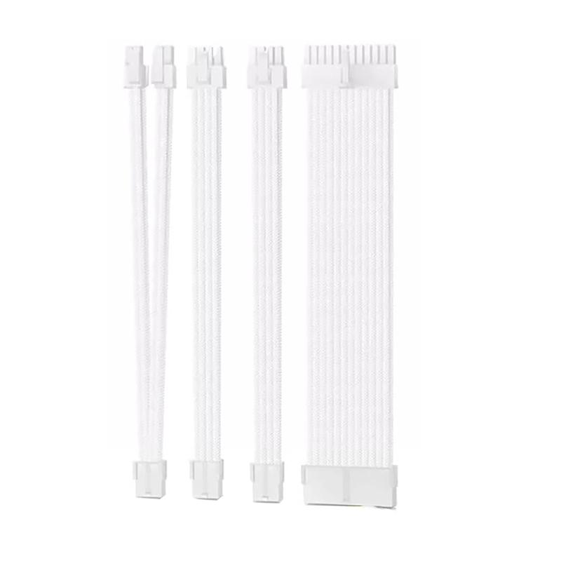 Psu Atx 24Pin Extension Cable Nylon Braided 8-Pin 6+2Pin Cord 24-Pin Motherboard Extension For Computer Pc Case Power Cable Kit