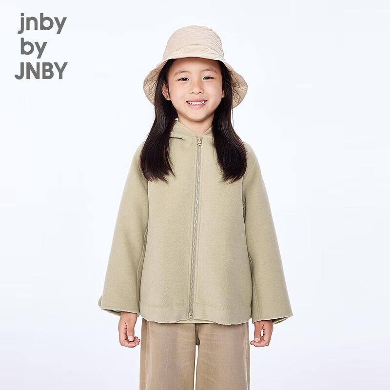 Шерстяное пальто с капюшоном для детей JNBY 110
