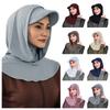 Solid Color Headscarf Hat Sun Protection Neck Shade Cap Head Wrap Sun Hat with Hood Fishing