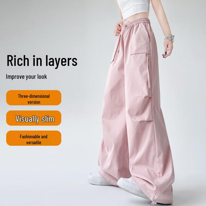 MIIOW Women's 2025 Loose Straight-Leg Quick-Dry Cargo Pants