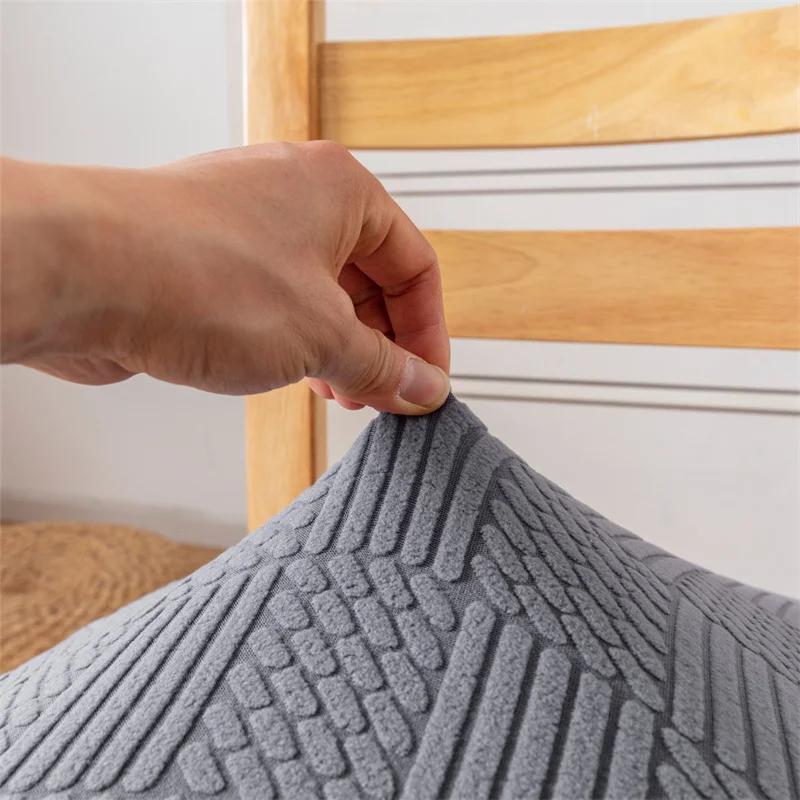 1/2/4/6pcs Thicken Jacquard Chair Cushion Cover Kitchen Dining Seat Slipcovers Removable Dining Room Chair Seat Cushion Covers