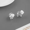 FWIS Love Heart Teddy Necklace & Dog Stud Earrings - Autumn/Winter Versatile Style Sweater Chain