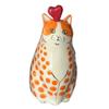 Unique Cat Decoration Charming Hand-made Resin Figurine Small Ornament For Home Bedroom