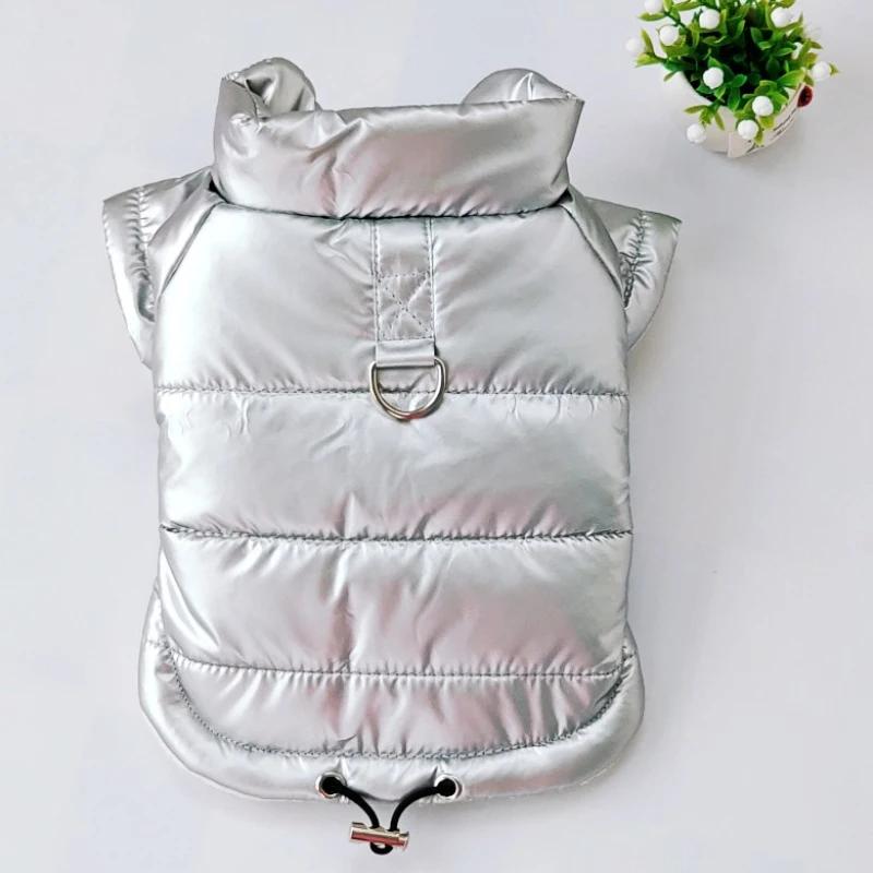 

Waterproof Dog Coat Jacket Winter Puppy Small Dog Clothes Outfit Yorkie Pomeranian Bichon Poodle Schnauzer Pet Clothing Costumes S серебряный
