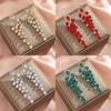 Alloy Geometric Drop Earrings For Women With Tassel Design And Elegant Style