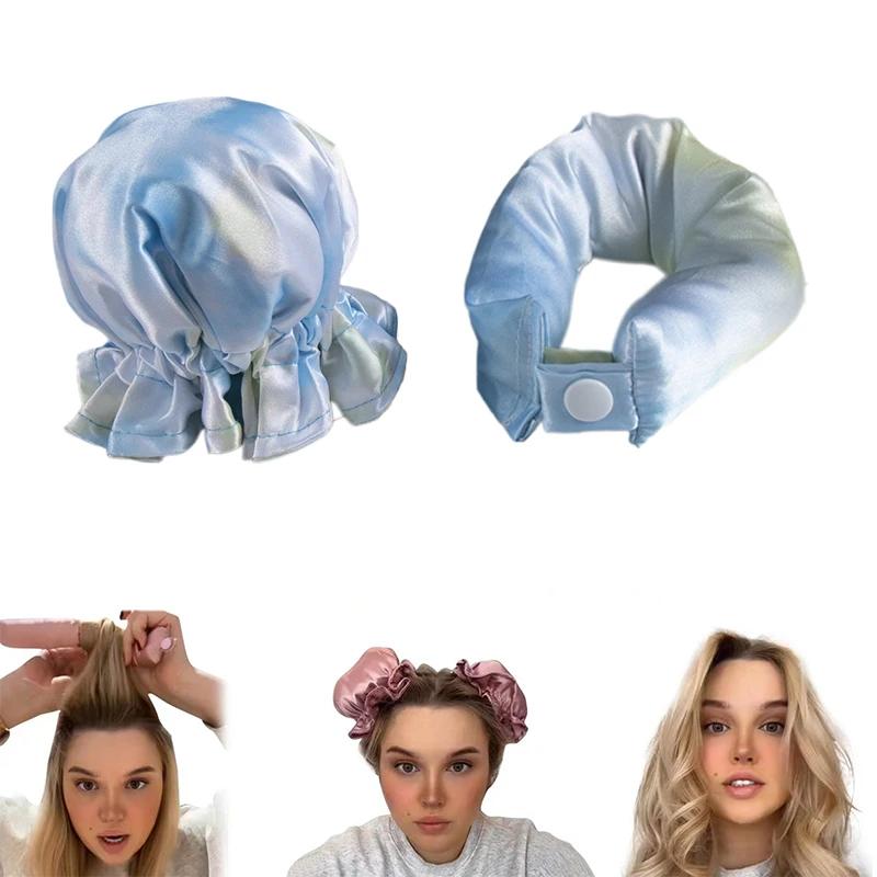 2/4 szt. Zestaw wałków do loków bez ciepła Bez ciepła Lokówka do włosów Jedwabne loki Miękkie wałki do włosów Opaska do spania Lokówki do włosów Narzędzia do stylizacji