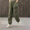 Simple, Versatile and Comfortable Overalls, Pocket Trousers, Loose Folds, Literary Casual Pants, Feet