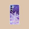 Winter Snowflake Mobile Cell Phone Case for Samsung Galaxy S25 S24 S23 S22 S21Plus FE Ultra Clear Colorful Cover Pretty Cover