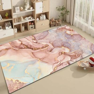 1 pieza de Lujo Europeo Mármol Dorado Alfombrillas Absorbentes para Baño Alfombrillas Antideslizantes Suministros de Decoración para el Hogar Alfombras Alfombrillas para el Suelo de la Cocina del Hogar