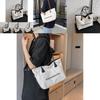 Trendy Large Capacity Canvas Tote Bag For Women Fashionable Crossbody Handbag