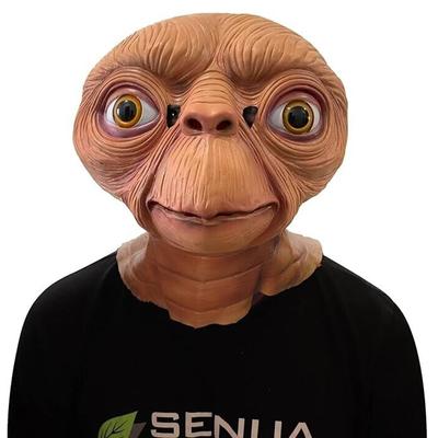 Costume de masque ET pour adultes, déguisement à thème en latex pour enfants et Alien