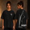 2026 Summer Hot Sale Vintage Washed Two Sided Anime T-shirt Y2K Men Women Harajuku Punk Streetwear Oversized T-shirt