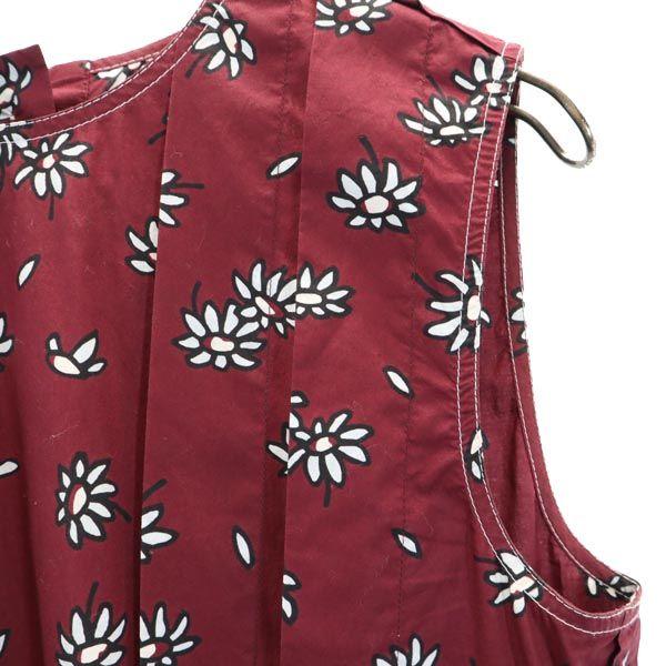 Marni Frank Navin No Sleeve One Piece 42 Bordeaux Frank Navin Back Button Women Used