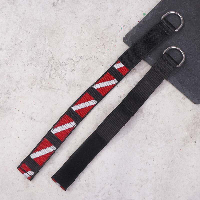 1Pcs Adjustable  Diving Wrist Strap Lanyard Webbing Band With Metal D-Ring Freediving Webbing Holder Strap Swim Pool Parts