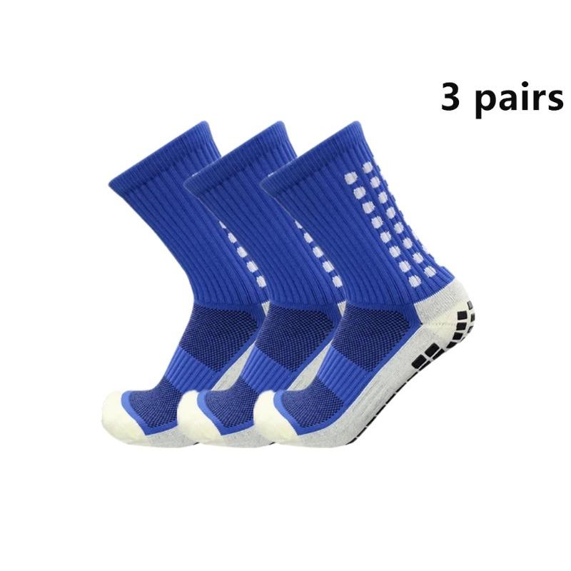 3 Pairs New Football Socks Non-slip Silicone Sole Professional Outdoor Sport Accessories Men Women Yoga  Soccer