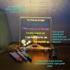Acrylic Colorful LED Writing Board Night Light Kids Drawing Board USB Message Board  Painting Board