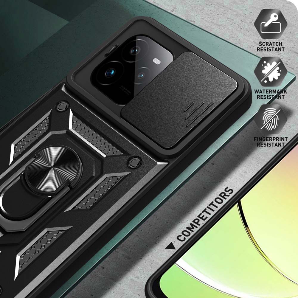 Shockproof Armor Case For Realme GT 7 Pro GT 6 Car Holder Phone Cover For Realme GT 6T Camera Lens Protection Fundas