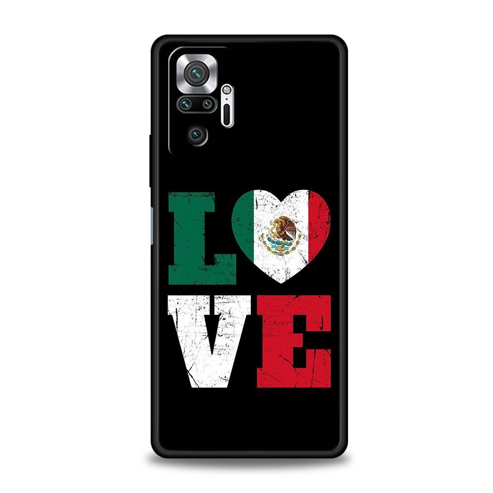 Mexico National Flag Phone Case For Xiaomi Redmi Note 14 13 12 Pro Plus 5G 9S 9 10 11 4G 14C 13C 12C 10C 9C 9A Soft Cover