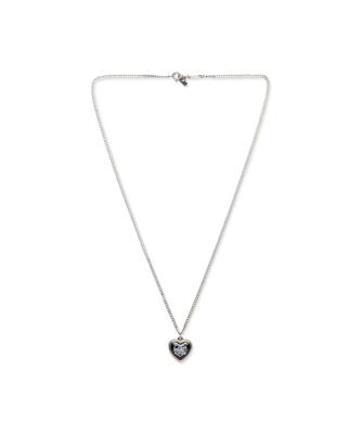 Lmc Heart Typo Pendant Necklace Black