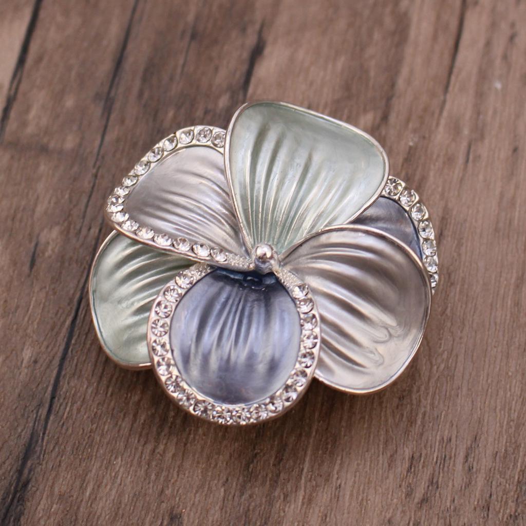 Neue Emaille geometrische Blume magnetische Brosche, modische und hochwertige Damen vielseitige multifunktionale Brosche