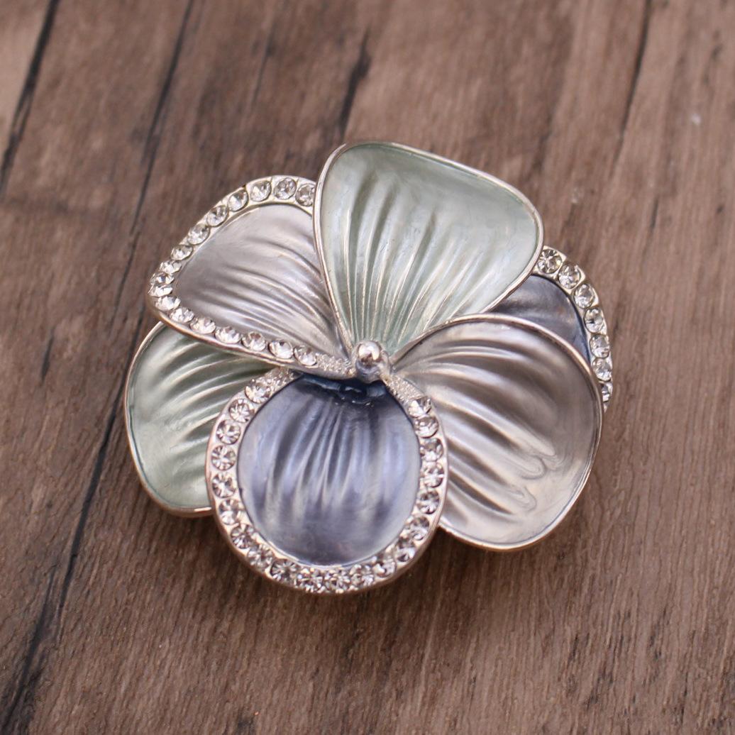 

Новая эмалевая геометрическая брошь-магнит в виде цветка, модная и изысканная женская универсальная многофункциональная брошь