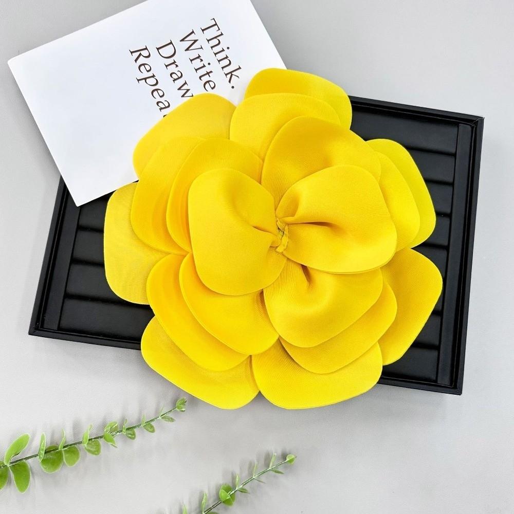 Fashion Large Size Elegant Corsage Removable Multi-layered 3D Chest Flower Solid Color DIY Dress Decorations Hair Accessories