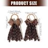 Pair of Ribbon Hair Ties for Cheerleading Performances Flowing Tassels Elastic Band Ideal for Dance Shows