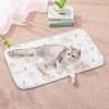 Cute Cartoon Pattern Pet Cooling Mat Ice Silk Cat Dog Sleeping Mat New Summer Cooling Pad Summer
