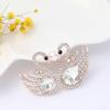 Elegant Small Swan Brooches with Rhinestones Unique Swan Pin Unisex Pins Alloy Texture Suitable for Fashionable Outfits