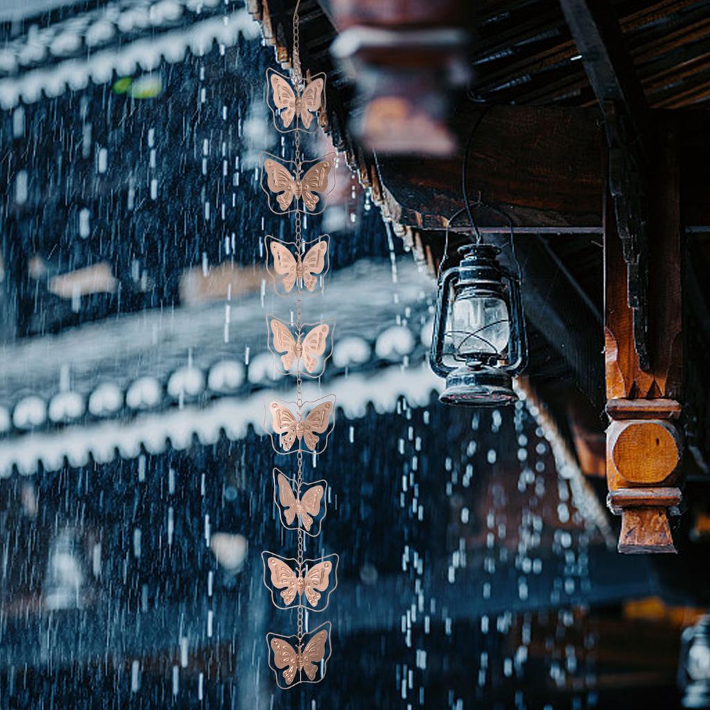 Rain Chains For Gutters Unique Wind Chimes Rain Chain Cups Divert Water And Home Display Unique Downspout Extension House And